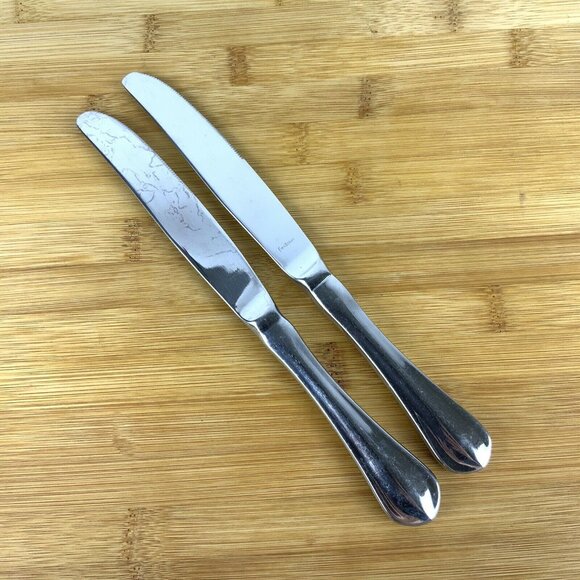 Pottery Barn Fortessa 18/10 Stainless Steel Dinner Knives Korea Set Of 2 - Picture 1 of 4